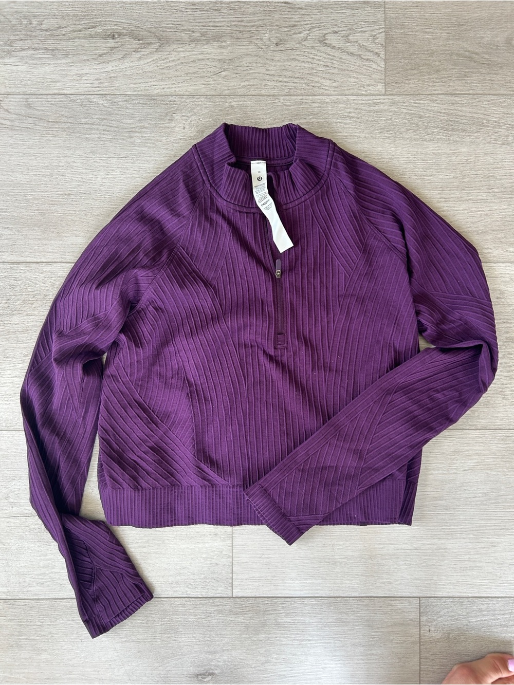 lululemon athletica Ribbed Half-Zip Pullover - Deep Purple